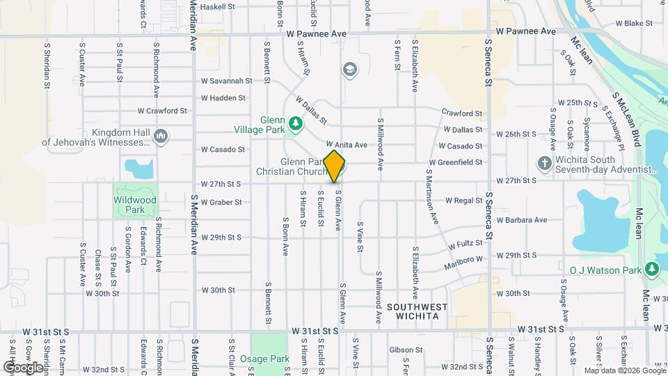 2803 S Glenn Ave Map and Location Details