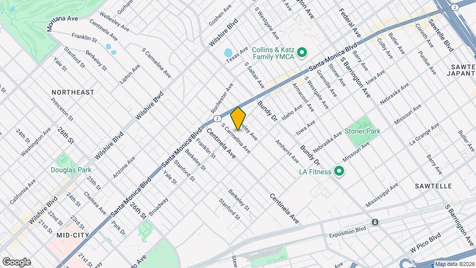 1510 S Carmelina Ave Map and Location Details