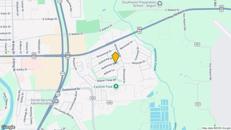 1727 Redwood St Map and Location Details