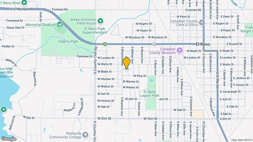 520 S Frances Ave Map and Location Details