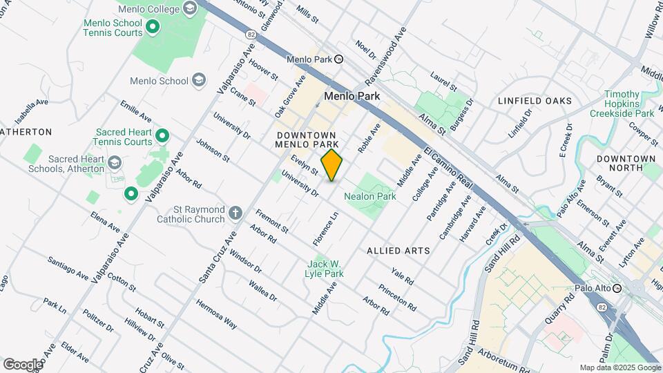 880 Roble Ave Mapa y Detalles de la Ubicación