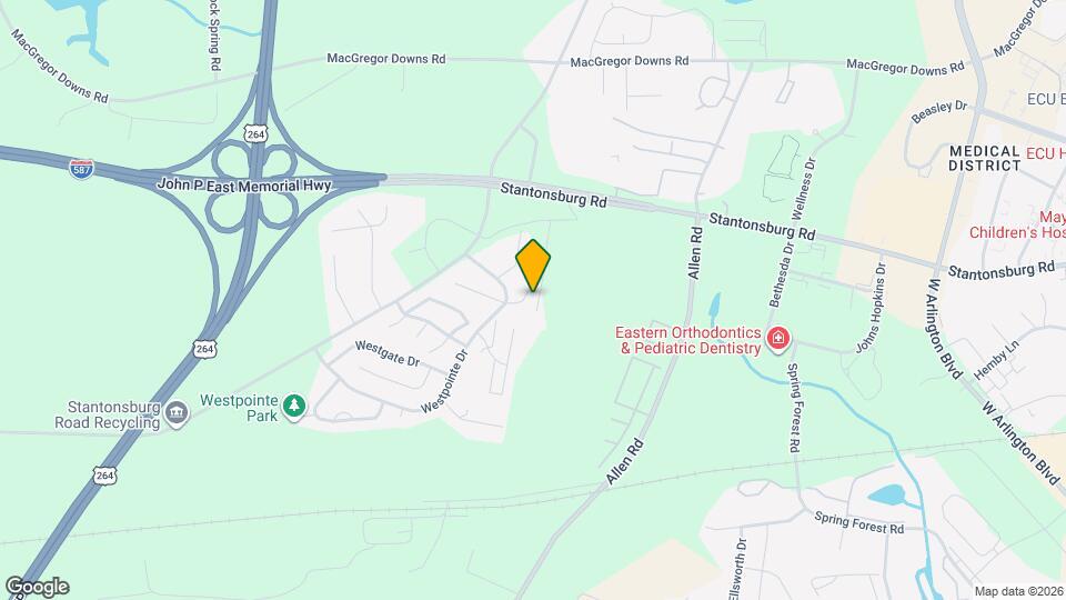 2910 Eastridge Ct Map and Location Details