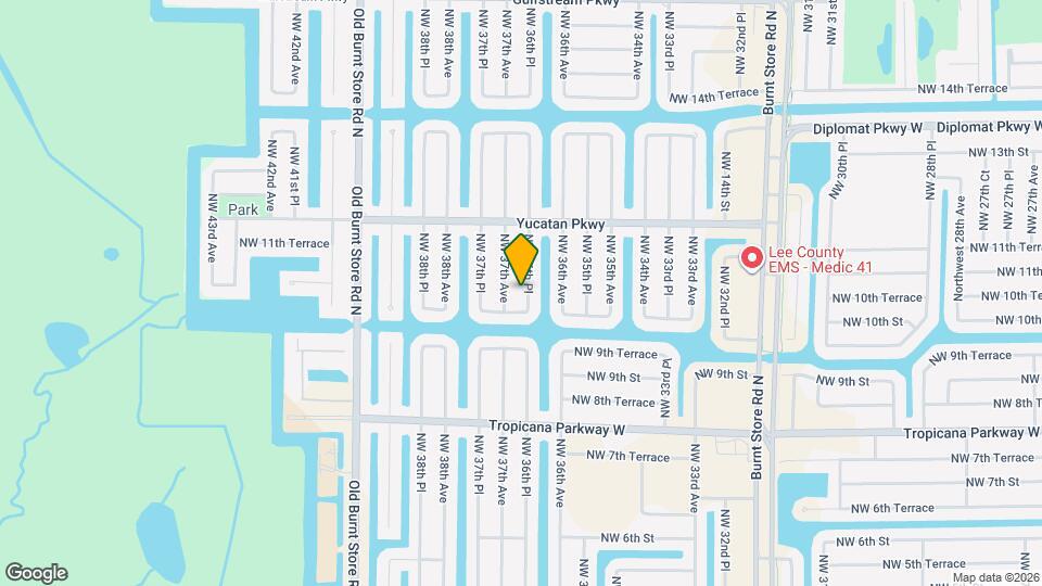 1008 NW 36th Pl Map and Location Details