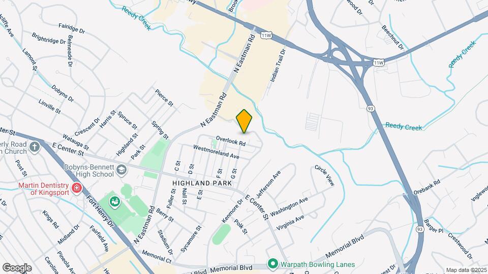 2504 Overlook Rd Map and Location Details