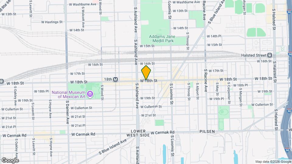 1527 W 18th St, Unit 4 Map and Location Details