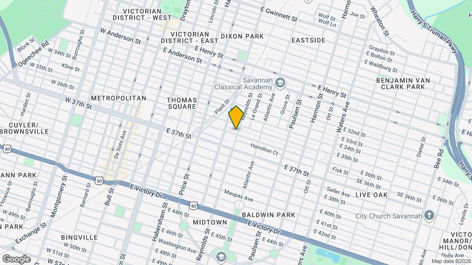 1921 Reynolds St Map and Location Details