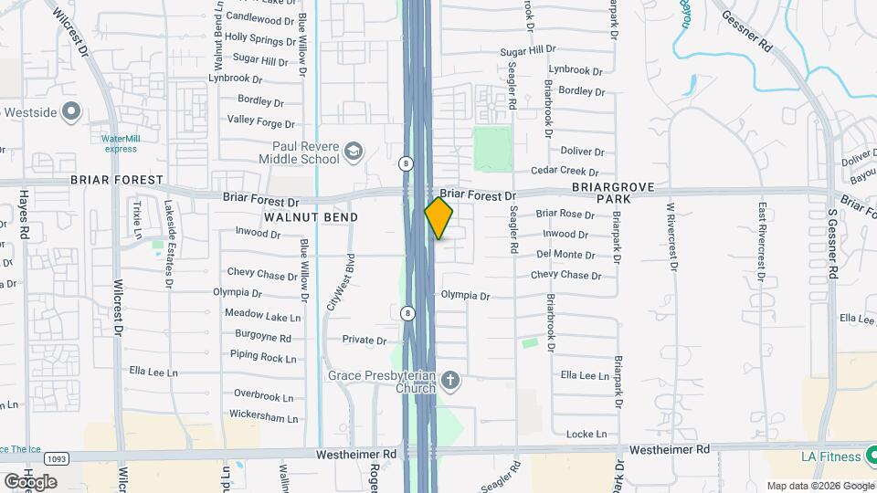1617 W Sam Houston Pkwy S Map and Location Details