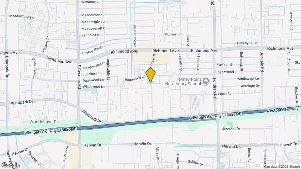 3616 Ocee St Map and Location Details