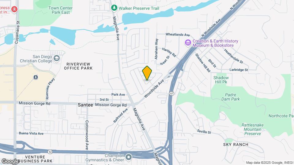 10800 Woodside Ave Map and Location Details