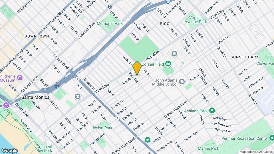 2041 Euclid St Map and Location Details