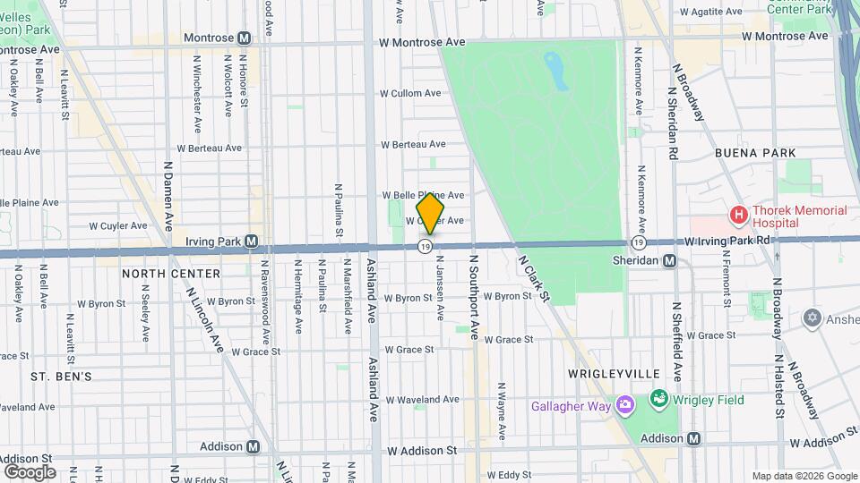 1448 W Irving Park Rd Map and Location Details