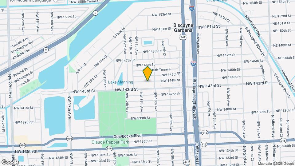 1030 NW 144th St Map and Location Details