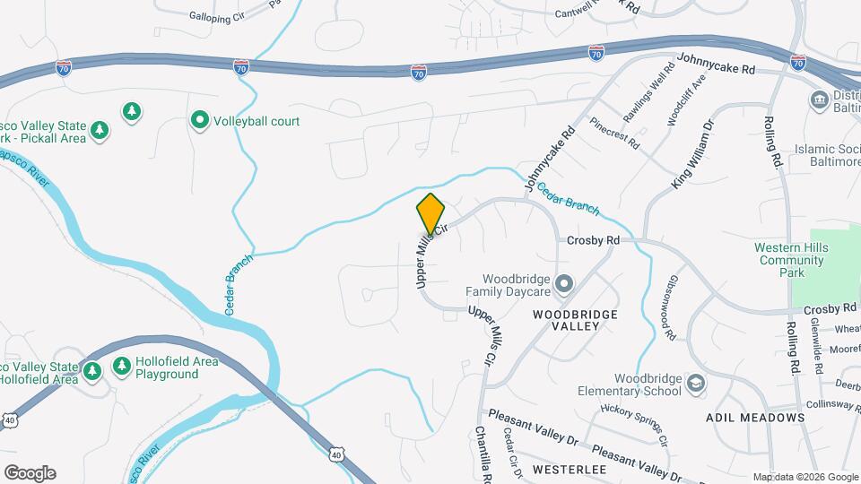 7109 Upper Mills Cir Map and Location Details