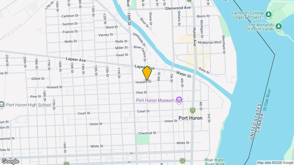 838 Howard St Map and Location Details