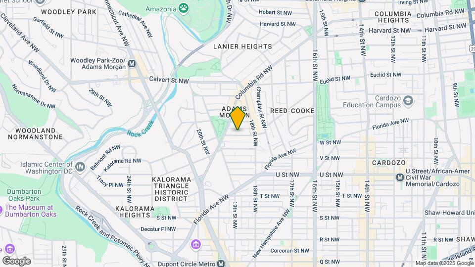 1837 Kalorama Rd NW Map and Location Details