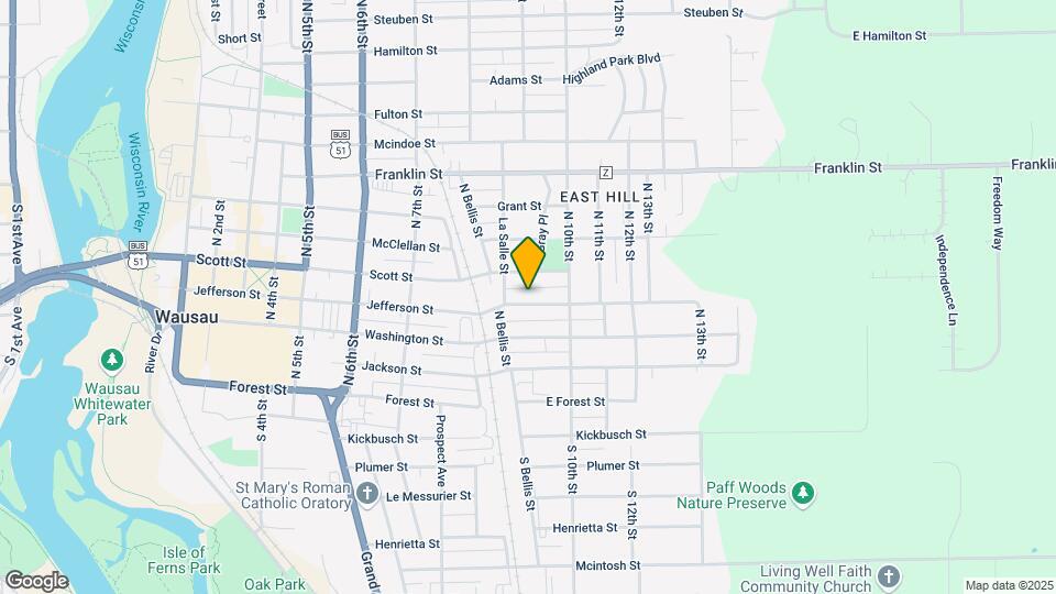 914 Jefferson St Map and Location Details