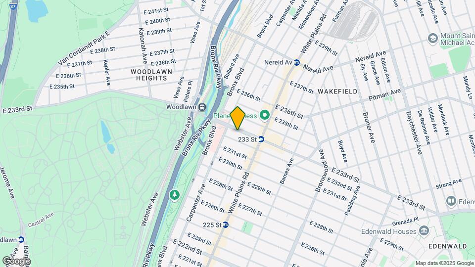 642-654 E 233rd St Mapa y Detalles de la Ubicación