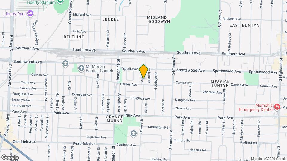 734 Inez St Map and Location Details