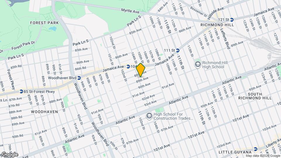 88-13 104th St, Unit # 2 Mapa y Detalles de la Ubicación