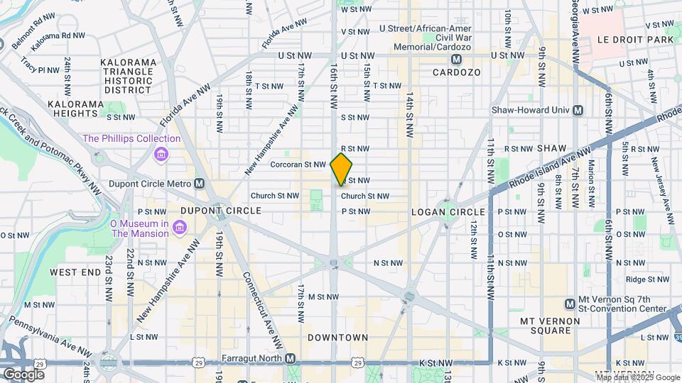 1527 16th St NW Map and Location Details