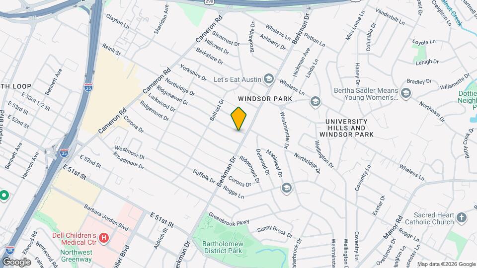 1611 Ridgehaven Dr Map and Location Details