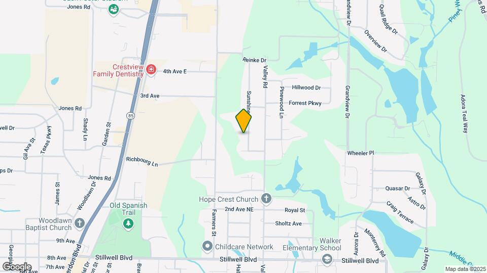 1207 Sunshine Dr Map and Location Details