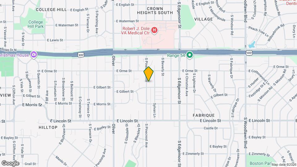 646 S Pinecrest Ave Map and Location Details