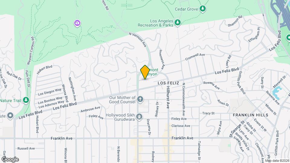 4630 Gainsborough Ave, Unit 1 Map and Location Details