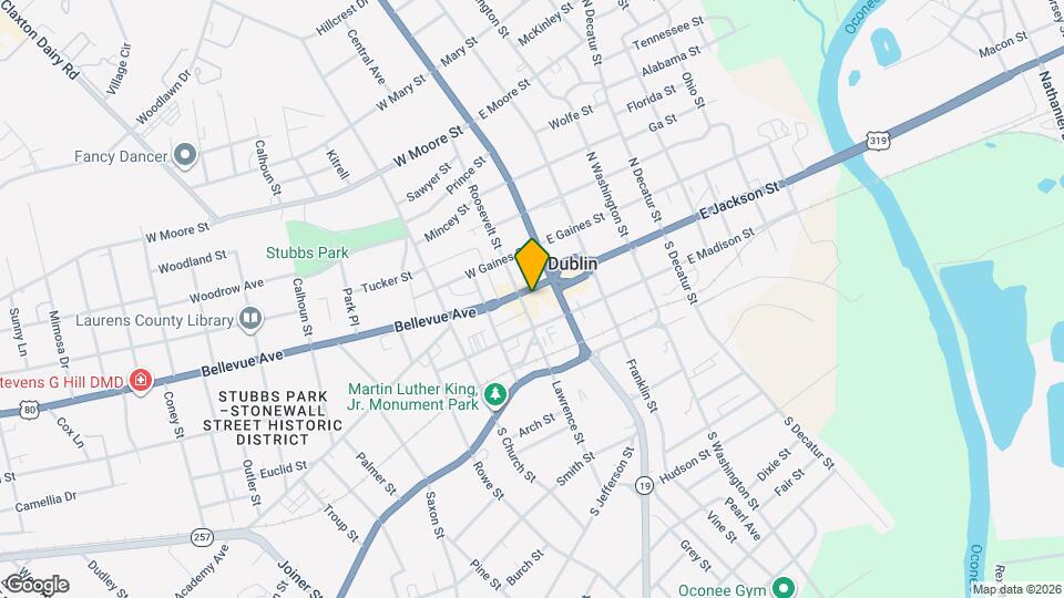 128 W Jackson St Map and Location Details