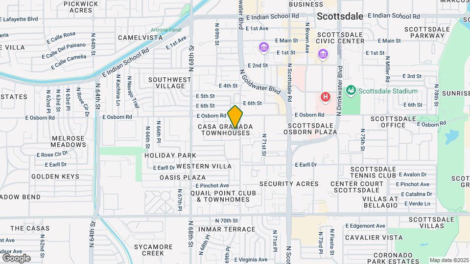 6953 E Osborn Rd Map and Location Details