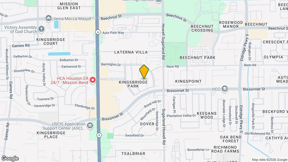 8927 Diamond Lake Ln Map and Location Details