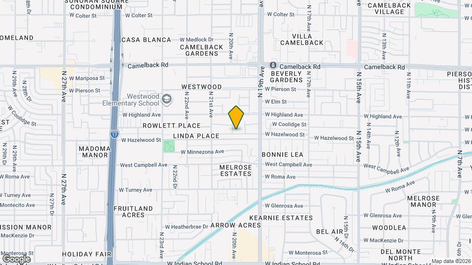 4636 N 19th Ave Mapa y Detalles de la Ubicación