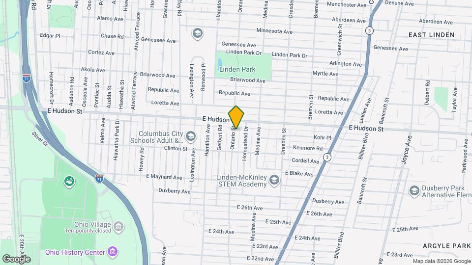 2316 Ontario St Map and Location Details