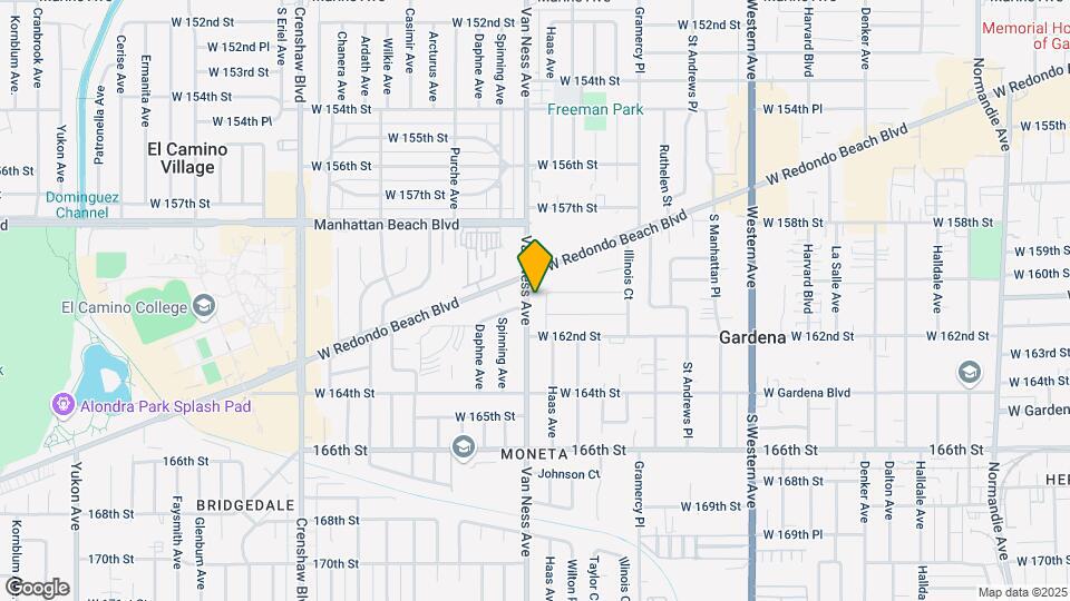16100 Van Ness Ave Mapa y Detalles de la Ubicación