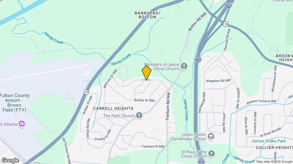 942 Fairburn Rd NW Map and Location Details