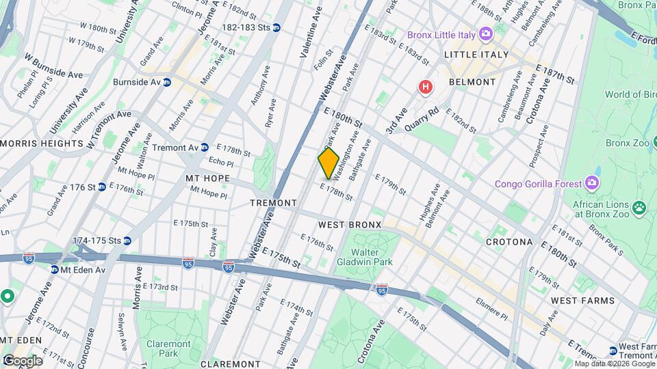 463 E 178th St Map and Location Details