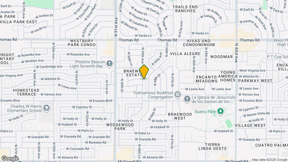 2521 N 49th Ave Map and Location Details