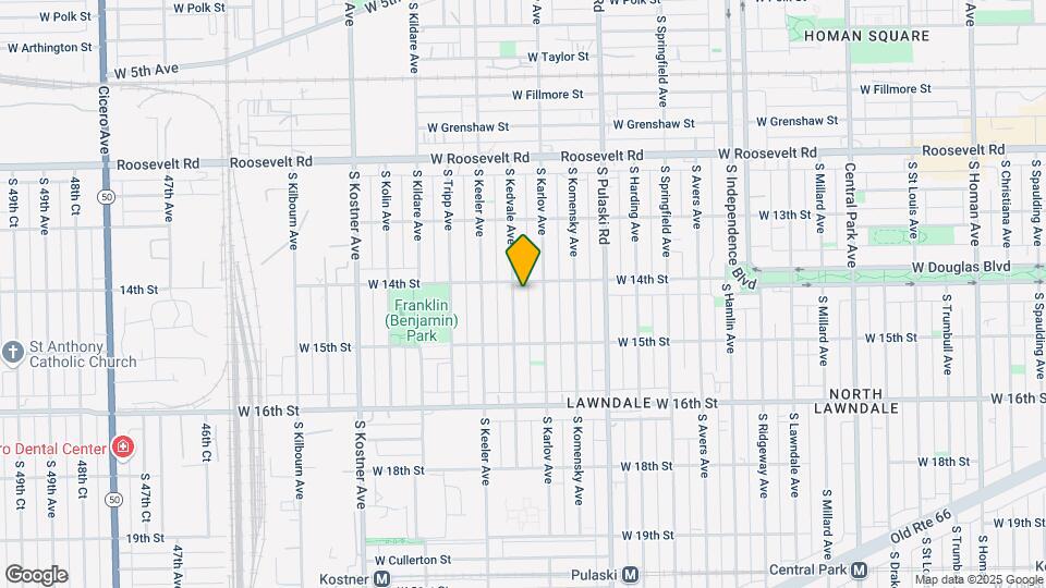 1407 S Kedvale Ave Map and Location Details
