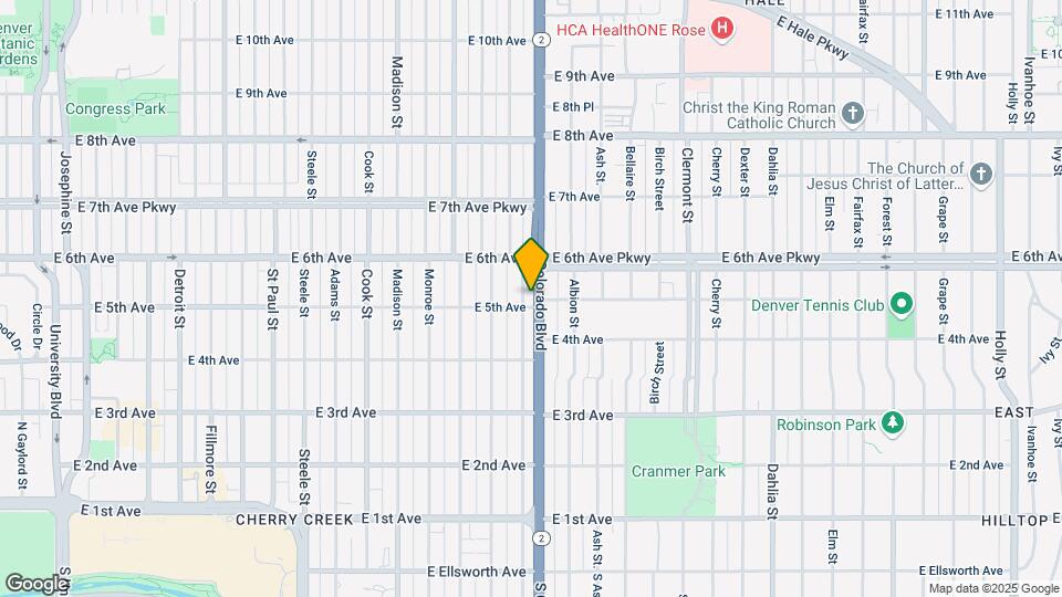 3901 E 5th Ave Map and Location Details