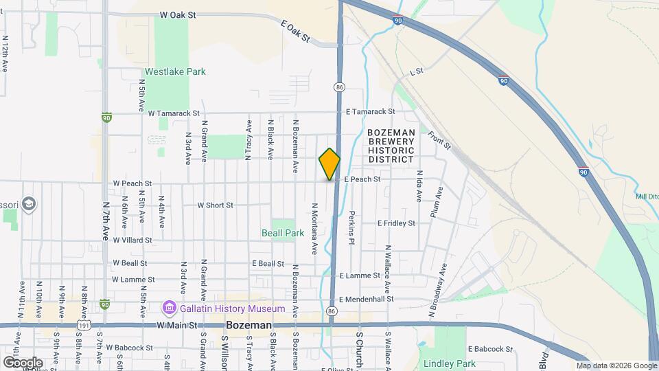 316 E Peach St Map and Location Details