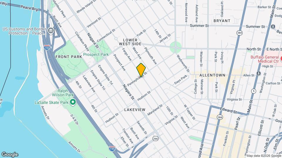 233 Pennsylvania St Map and Location Details