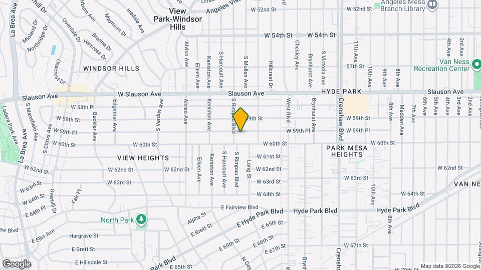 3740 W 59th Pl Map and Location Details