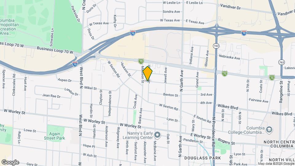 1013 Jefferson St Map and Location Details