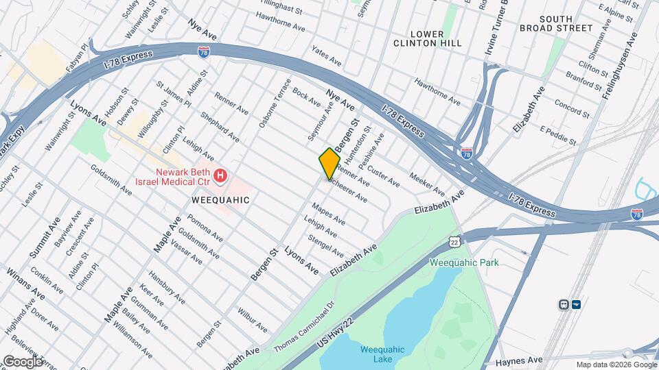 84 Scheerer Ave Mapa y Detalles de la Ubicación