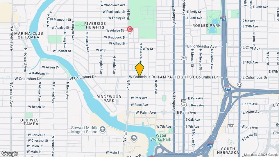 402 W Columbus Dr Map and Location Details