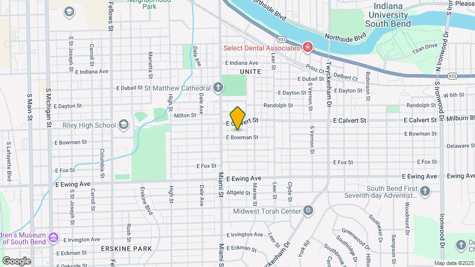 1131 E Bowman St Map and Location Details