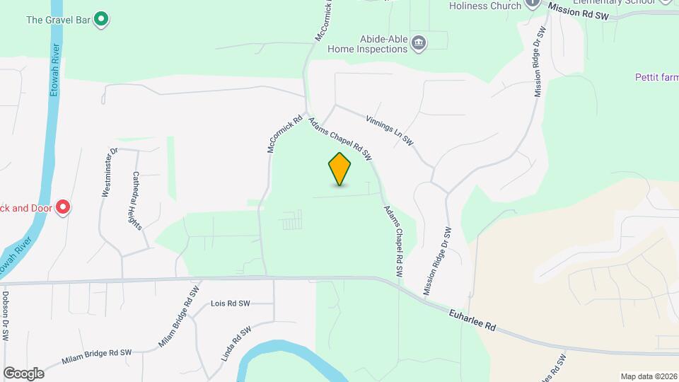 126 Chapel Meadow Ln SW Mapa y Detalles de la Ubicación