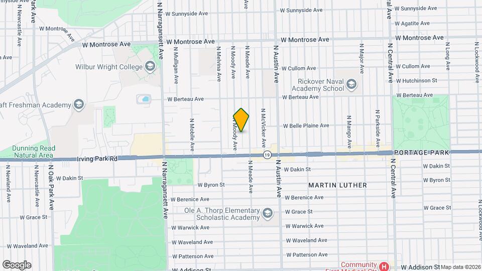 4047 N Moody Ave, Unit 4047 N Moody Map and Location Details