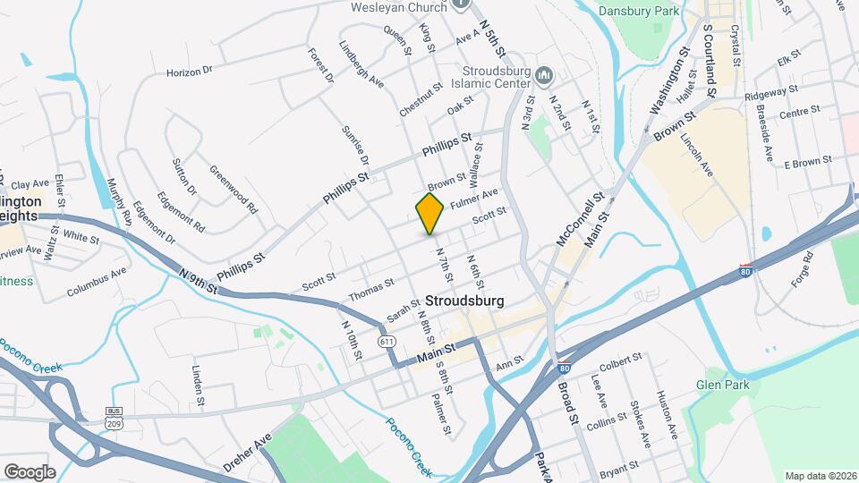 707 Scott St Map and Location Details