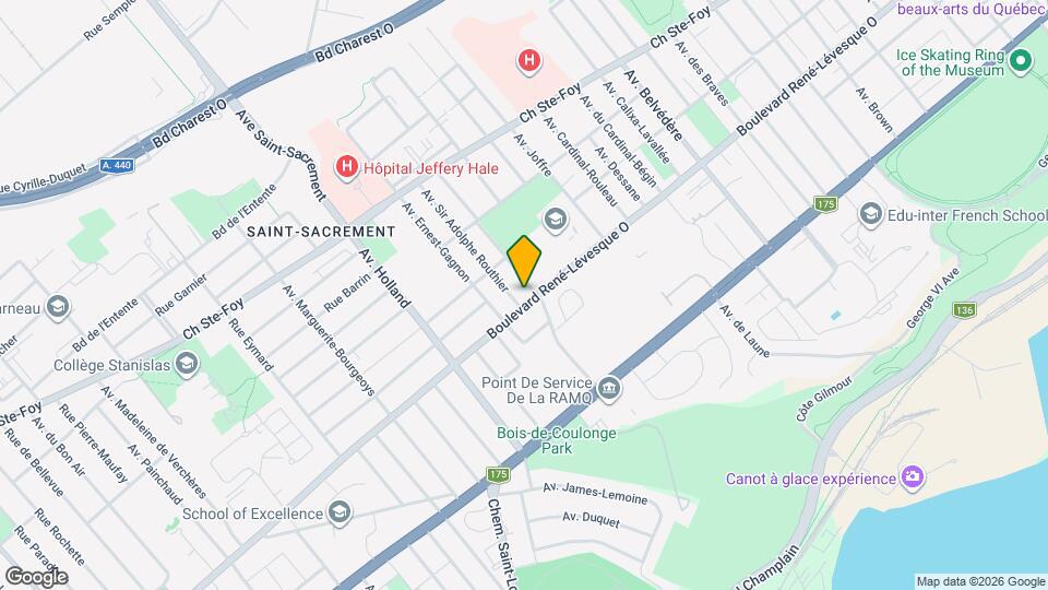 1186 René-Lévesque Boul O Map and Location Details